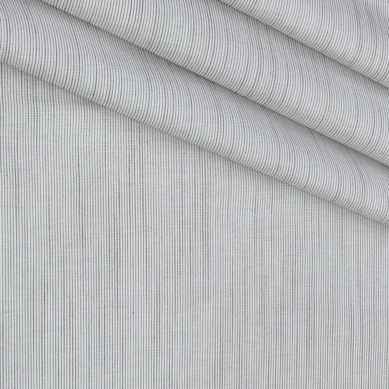 Shirt Fabric Arvind 100% Pure Cotton Pin Lining Colour Ant Brown